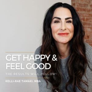 get and happy and feel good title quote block